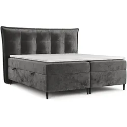 BOXBETT Las Palmas 140/200 cm Stahl im Lotta Stoff