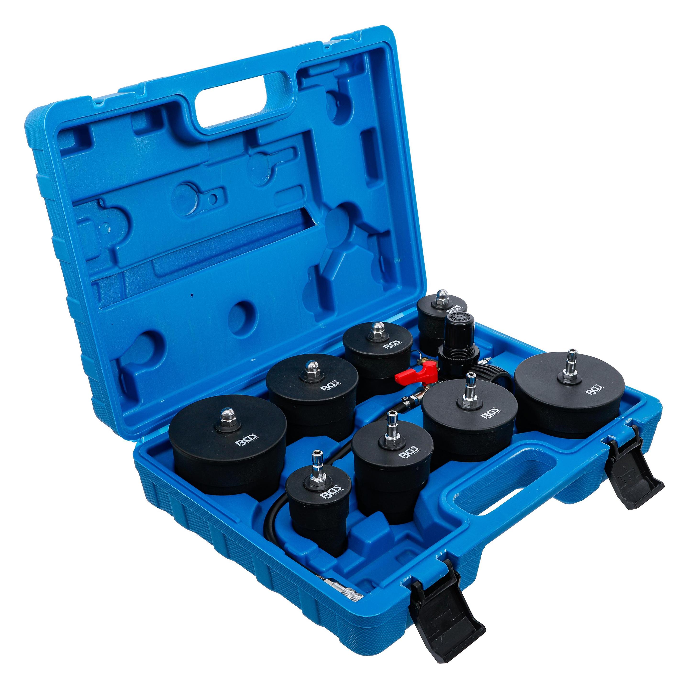 BGS Turbolader-Ladeluft-System-Prüfkoffer-Satz | 9-tlg. (70339)