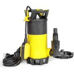 Wiltec, Wasserpumpe, 3in1 Flachsaugpumpe 850W Schmutzwasserpumpe 15000l/h Tauchpumpe Schwimmer (Schmutzwasserpumpe)