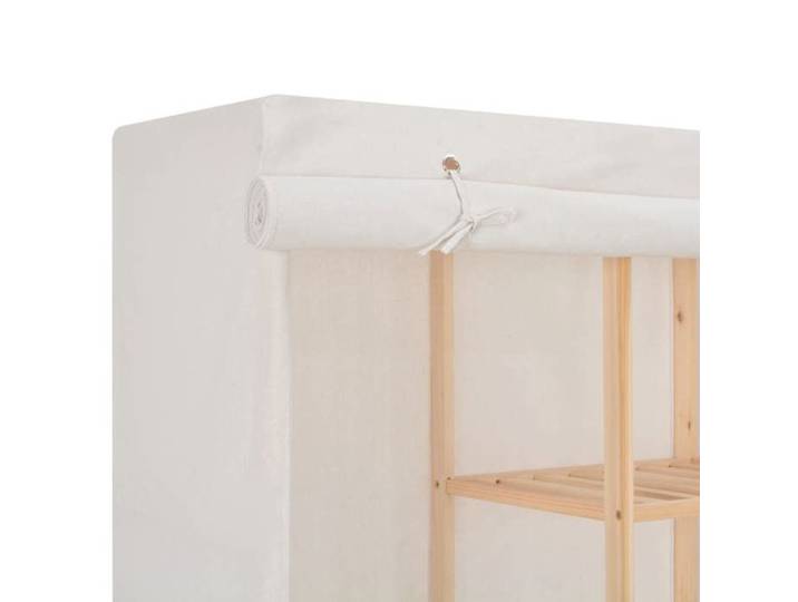 Promotion mai  * Garde-robe - Armoire de chambre - Porte-vetement - Blanc 173x40x170 cm Tissu EU10371248198