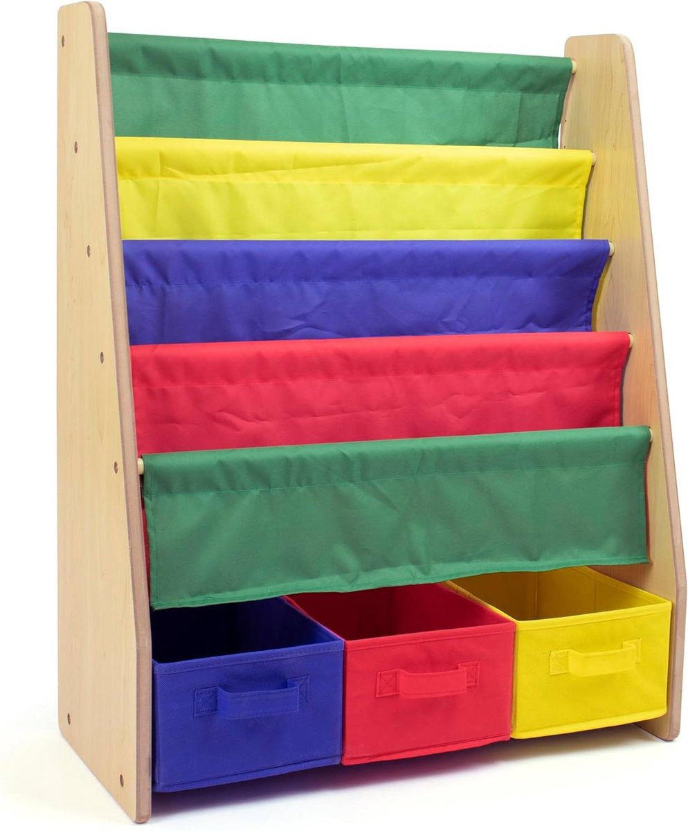 Multicolor Kinder Boekenrek voor Kinderkamers - Hoogte: 78,7 cm