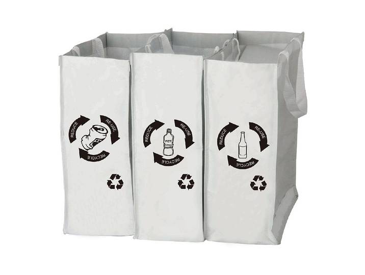 Recycling-Taschen-Set PP 40 × 40 × 17 cm 3 Stück