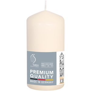 Gala Kerzen Typ 60/130, Stumpenkerze, creme, Ø 6 cm, Höhe 13 cm
