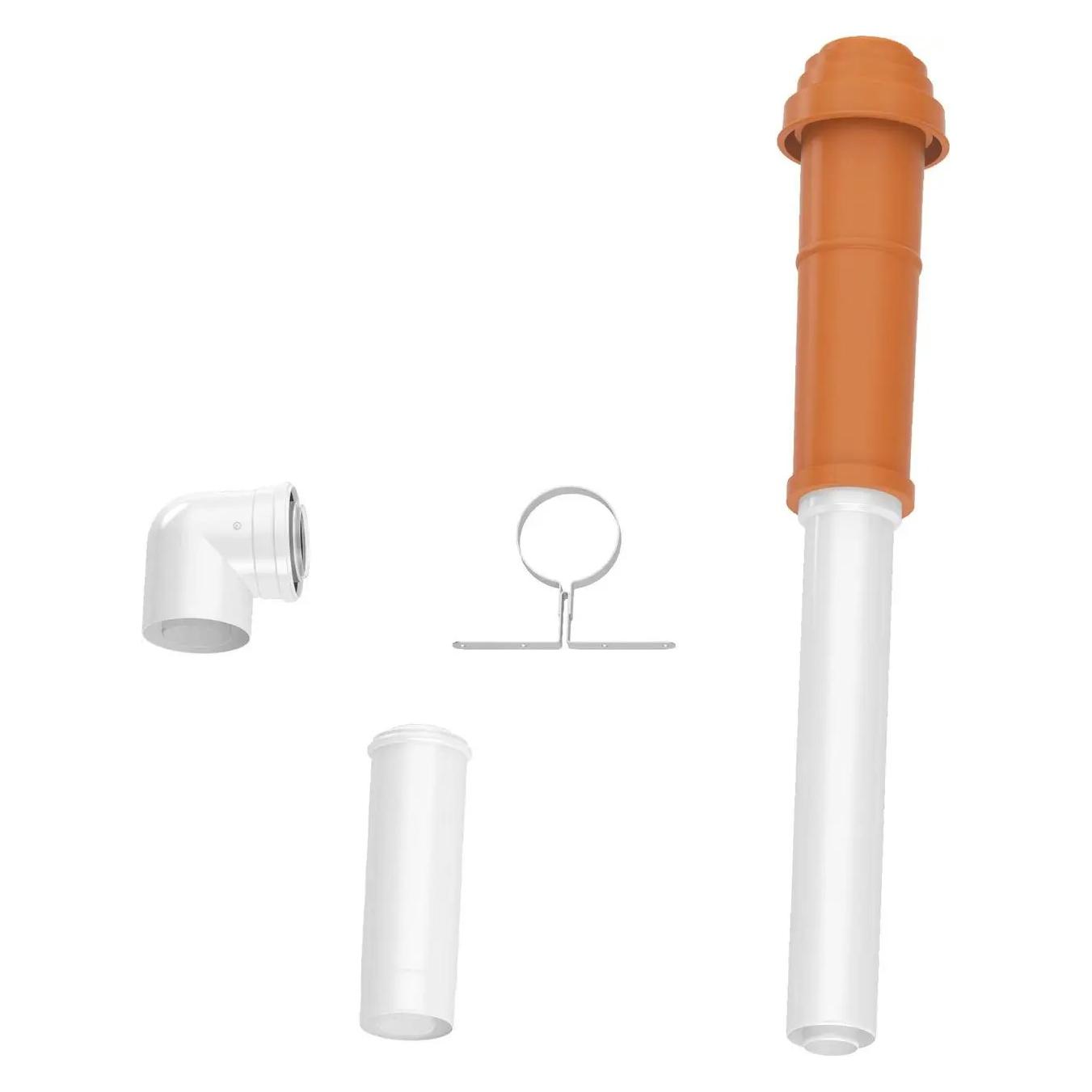 Bosch Hausgeräte BOSCH Abgaszubehör FC-Set80-C33x (hinten Grundbausatz C33x, rot, d:80/125mm (7738112759)