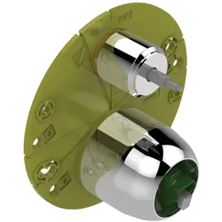 Ideal Standard Wandmontageplatte mit Adaptern für UP-Brausearmaturen BS2 Chrom, A6384AA A6384AA