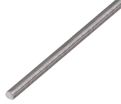 Alberts Ronde staaf van roestvrij staal, Zilver, B/D/H: 1000 x 4 x 4 mm