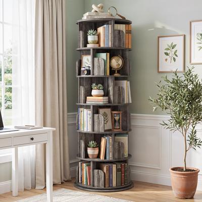 Rackcog 4/5/6-Tier Rotating Bookcase