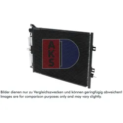 Kondensator Klimaanlage AKS DASIS 182036N für Renault Modus Grand