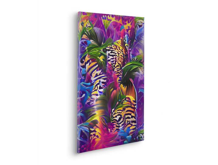 Leinwandbild KOMAR Disco Fever - Größe 40 x 60 cm , bunt (farbe bild(er): bunt), B:40cm, Holz, Papier, Bilder, Leinwandbild, Keilrahmenbild mi Echtholzrahmen