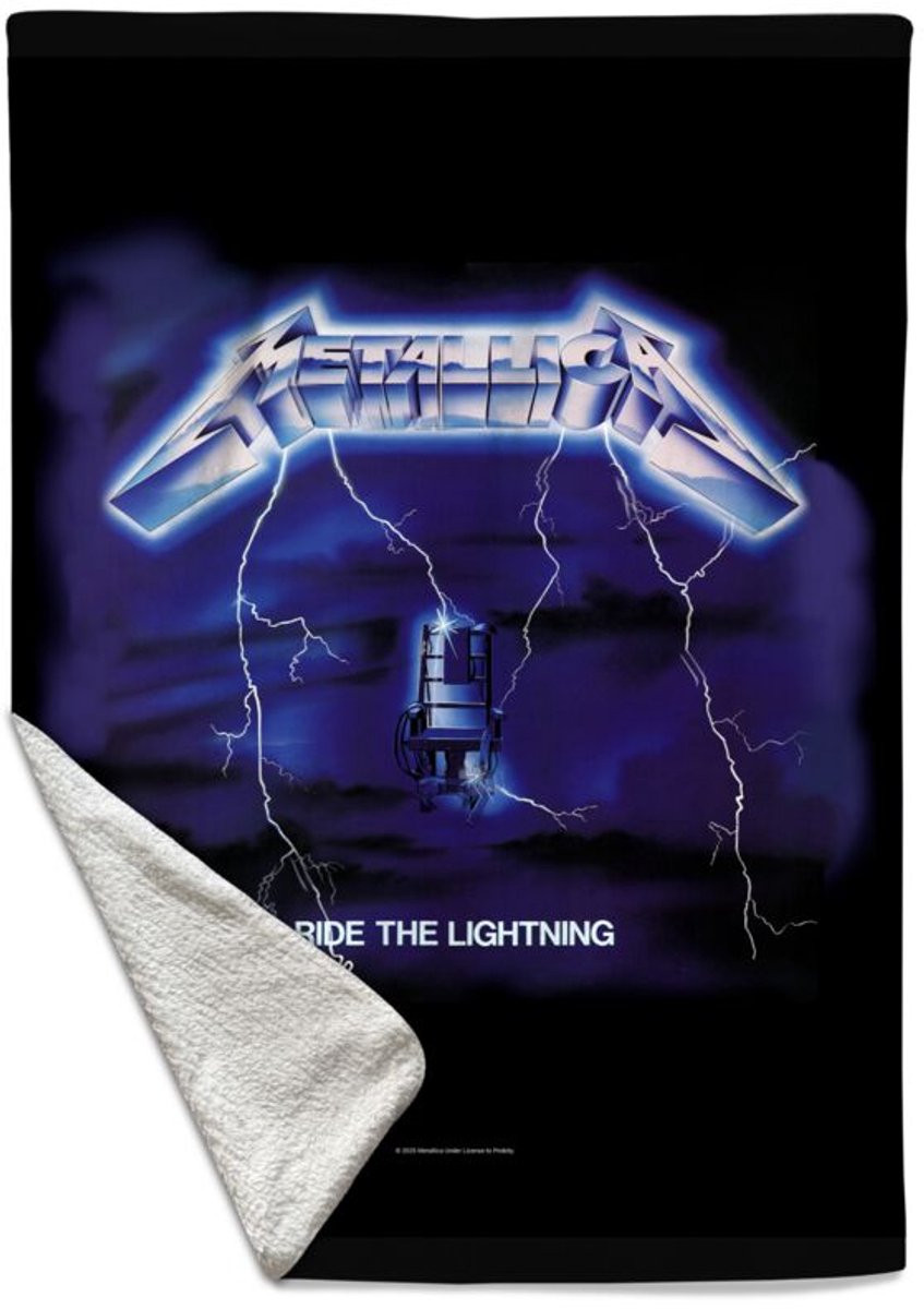 Metallica Ride The Lightning deken voor volwassenen meerkleurig polyester