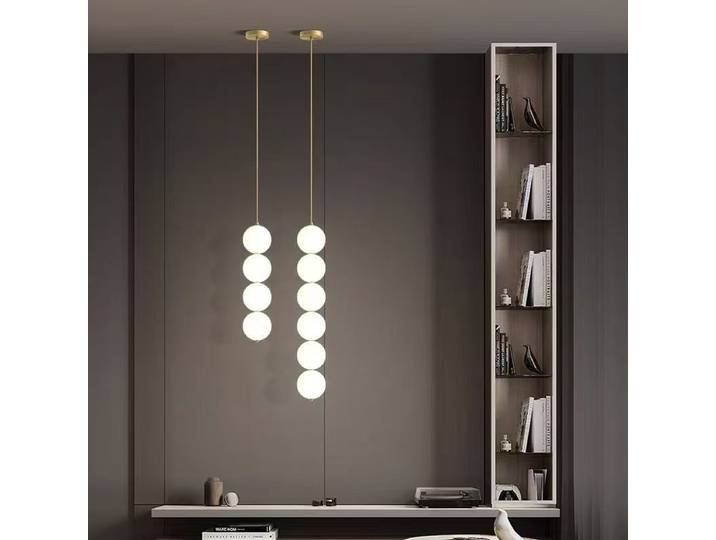 Lampe suspendue minimaliste moderne pour chevet, couloir de salle à manger, petite lampe suspendue pour chambre à coucher, lampe de décoration d'éclairage intérieur
