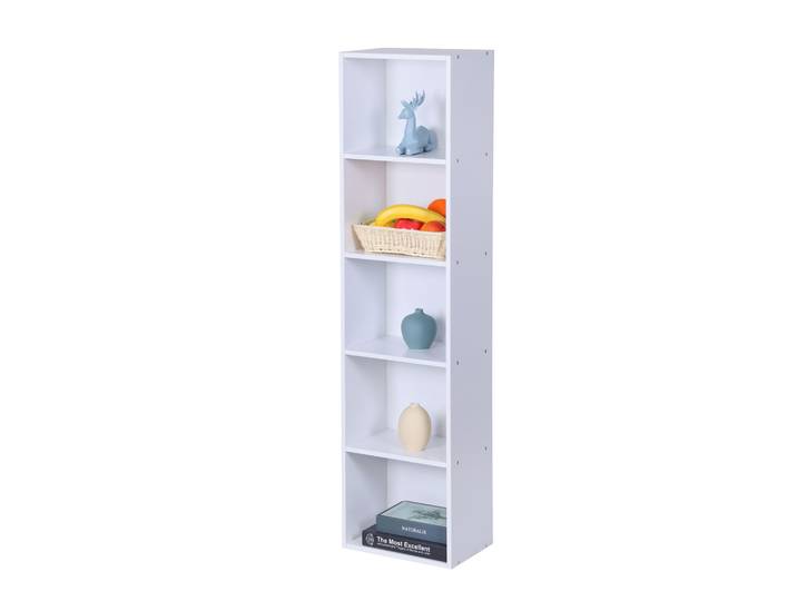 Bücherregal Würfelform 5 Fächer Weiss