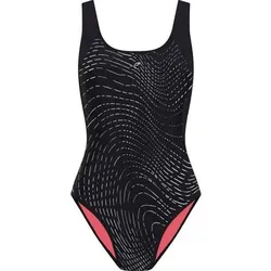 ENERGETICS Damen Badeanzug Da.-Schwimmanzug Nina W, Größe 38 in Schwarz Schwarz