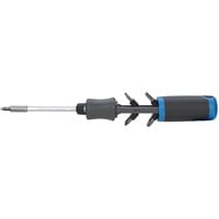 Magazin-Schraubendreher mit Knarrenfunktion SilentGEAR 1/4" schwarz/blau, mit 12 Bits