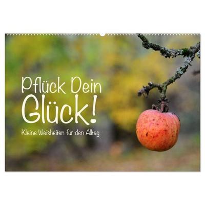 Pflück Dein Glück – Kleine Weisheiten für den Alltag (Wandkalender 2026 DIN A2 quer), CALVENDO Monatskalender