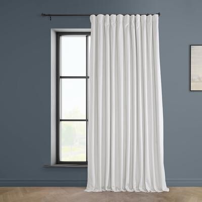 Exclusive Fabrics Heritage Plush Velvet Extra Wide Room Darkening Curtains - Single Panel