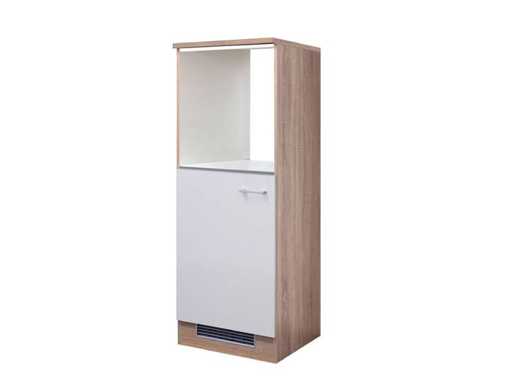 Geräteumbauschrank Sonoma Weiß/Braun 60x168,5x60cm