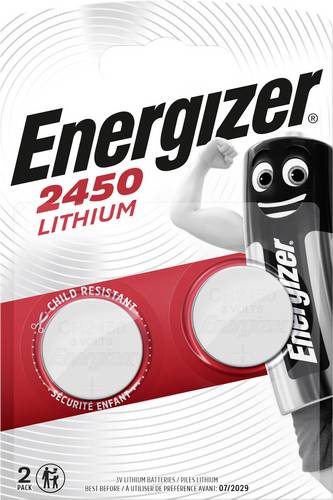 Energizer Knopfzelle CR2450 3V 2 St. 620 mAh Lithium CR2450