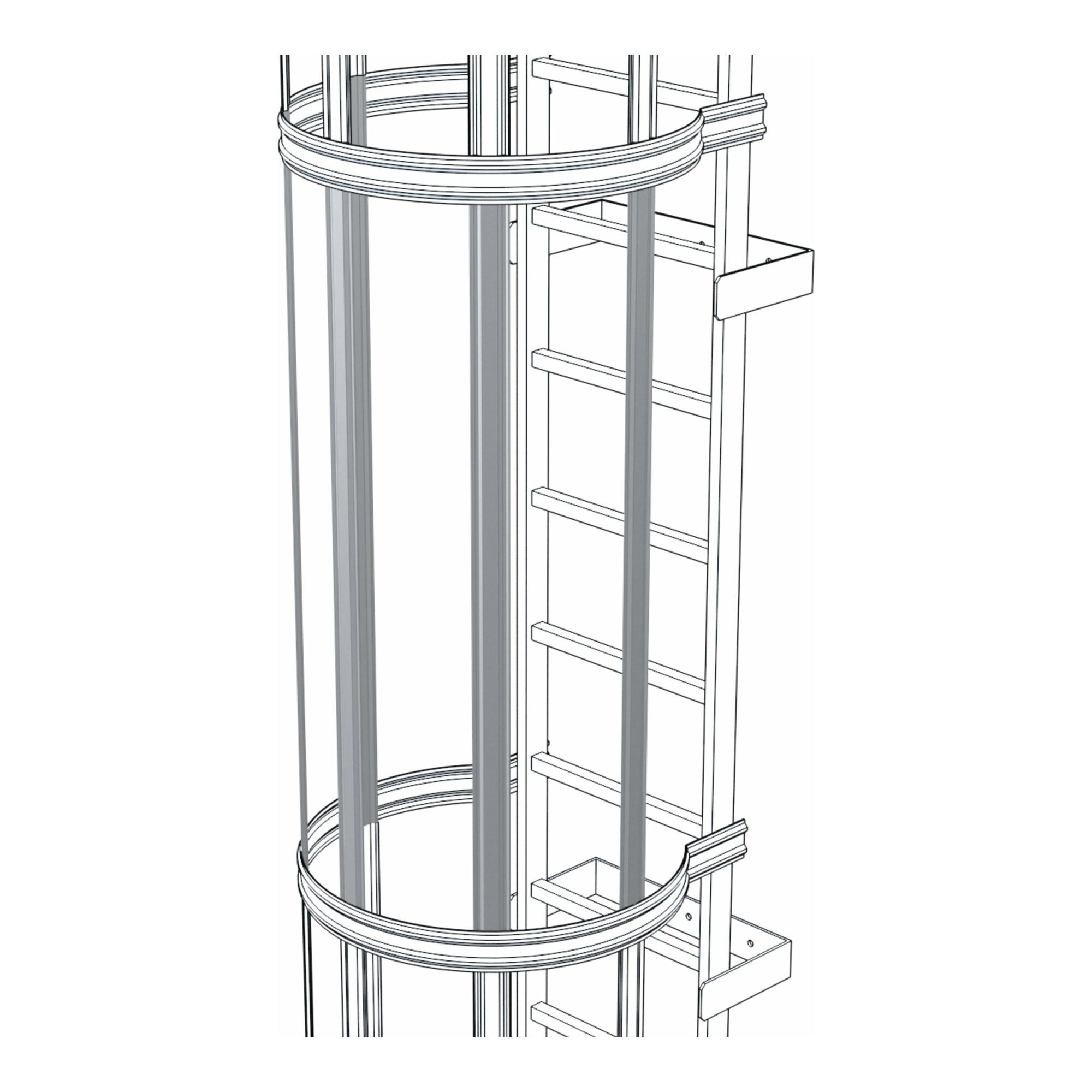 ZARGES Rückenschutzstrebe 1.400 mm Alu natur (42245)