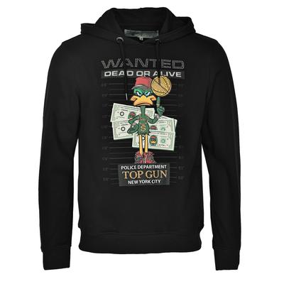 Kapuzenpullover TOP GUN "TG22024", Herren, Gr. 48S, schwarz, 85% Baumwolle. 15% Polyester, Pullover Kapuzenpullover