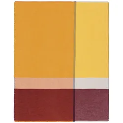 Biederlack Fransenplaid 'Great Sunset' 130 x 170 cm Orange