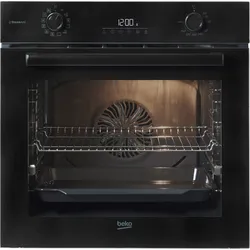 BEKO Einbaubackofen "BBIS17300BCS", Energieeffizienz: A (A+++-D), schwarz, B:59,4cm H:59,5cm T:56,7cm, Backöfen, Dampf für knusprige Kruste & fluffiges Inneres dank SteamAdd, Einbaubackofen