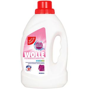 Gut&Günstig Waschmittel Feinwaschmittel Wolle, flüssig, für Wolle und Feines, 1,5 Liter, WL 37