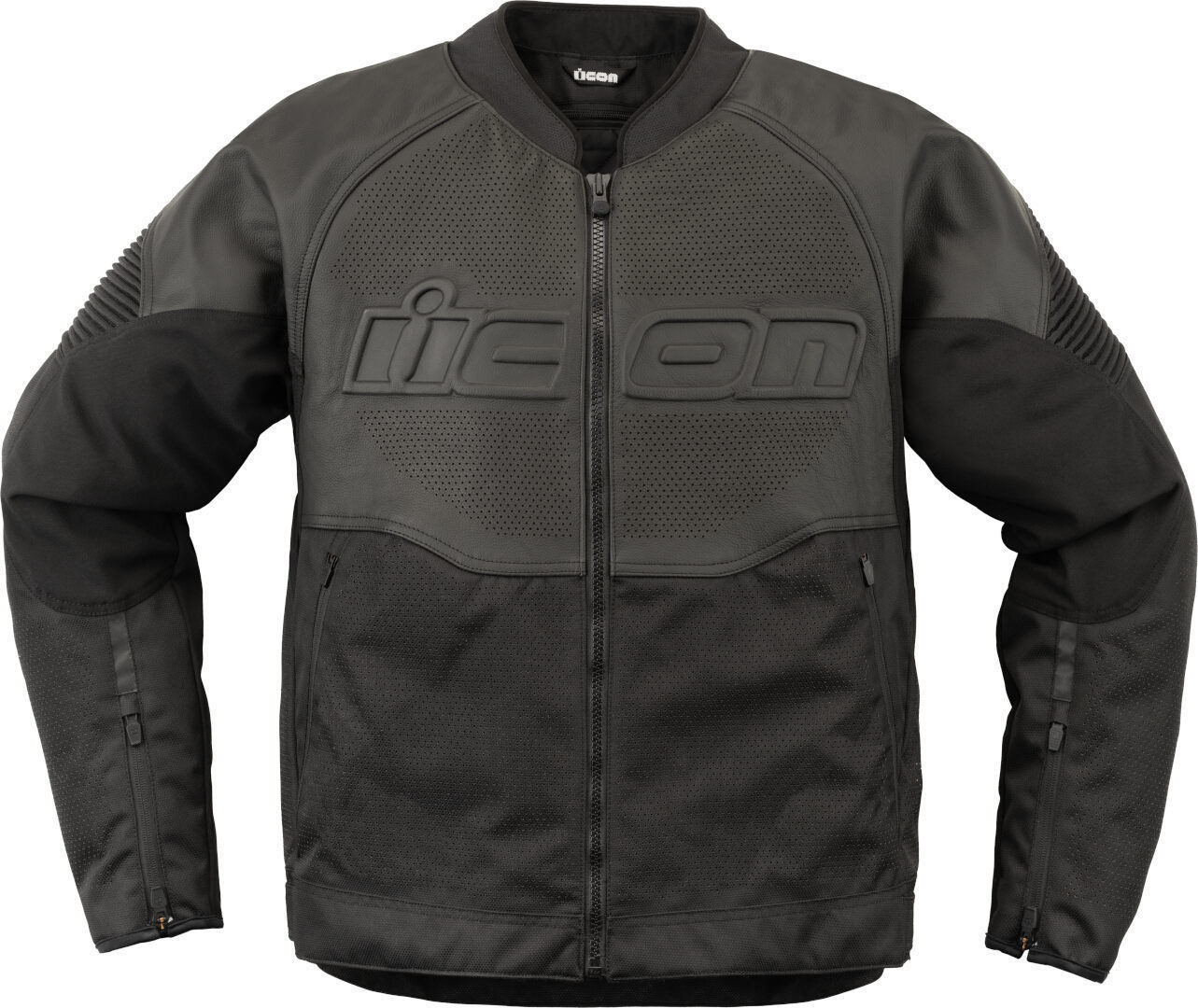 Icon Overlord3 perforierte Motorrad Leder- / Textiljacke 28104112