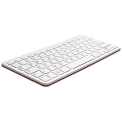Raspberry Pi® RPI-KEYB (UK)-RED/WHITE USB Tastatur Englisch, QWERTY Weiß, Rot USB-Hub SC0166