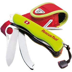 Victorinox Taschenmesser Rescue Tool 0.8623.MWN, gelb, 14 Funktionen, mit Kunststoffgriff & Edelstahl-Einhandklinge