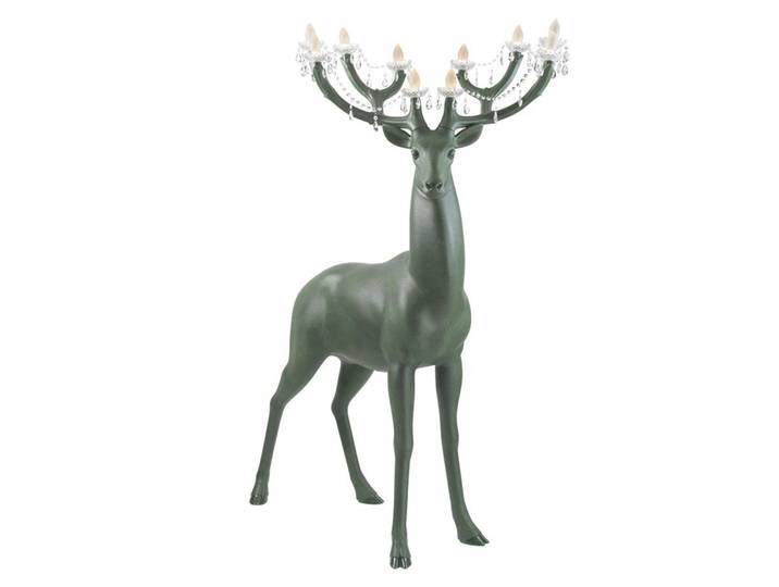 QEEBOO lampadaire d'extérieur SHERWOOD (For Foresta / Beige - Polyéthylène)