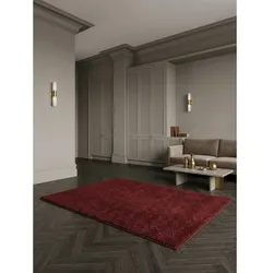 Teppich Kurzflor MAIN in Rot, einfarbig, 160 x 230 cm