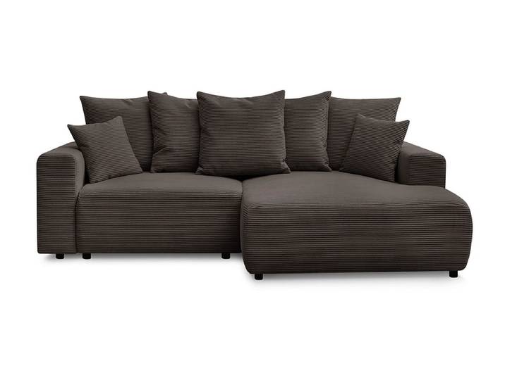 Ecksofa BOBOCHIC ATILLA Cord-Stoff taupe