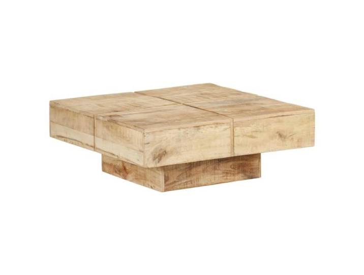 BETTEVE Table basse 80x80x28 cm Bois de manguier massif