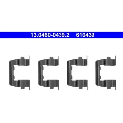 Zubehörsatz Scheibenbremsbelag ATE 13.0460-0439.2 für Honda Hyundai Accord II