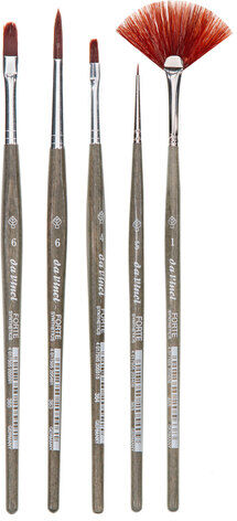 da Vinci "Forte" Künstlerpinsel-Set, 5 Stück
