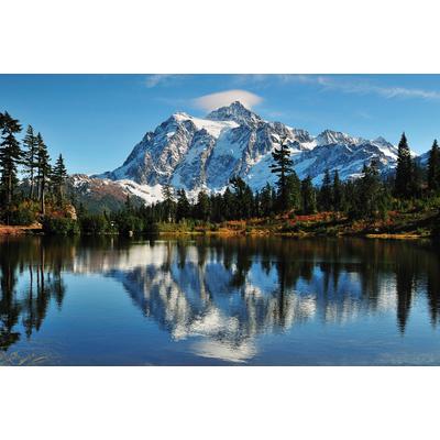 Fototapete PAPERMOON "Berg Shuksan", bunt, B:2m L:1,49m, Vlies, Tapeten