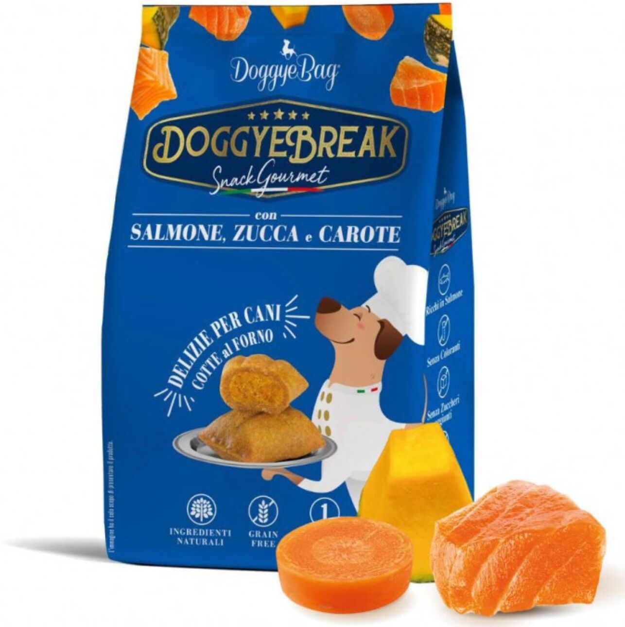 Doggye Bag DoggyeBag® Doggyebreak con Salmone Zucca e Carote per Cani