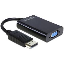 Delock 65439 VGA / DisplayPort Adapter [1x D-SUB-Stecker 15pol. - 1x DisplayPort Buchse] Schwarz 0 cm
