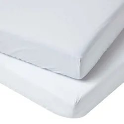 KINDER-SPANNBETTLAKEN 2er-Set, Ägyptische Baumwolle, 70/140 cm