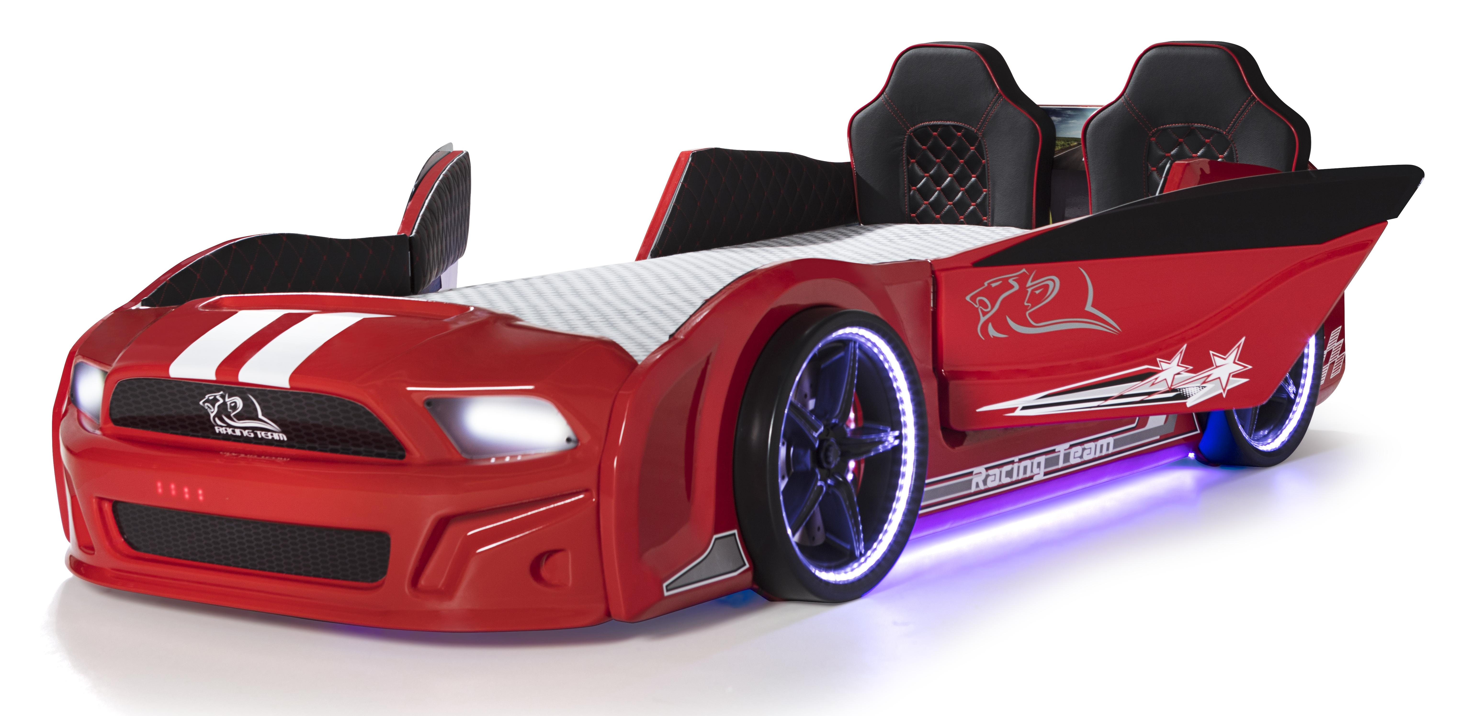 Autobett Must Rider 500 mit Türen in Rot