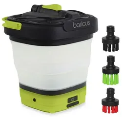 BARICUS mobiler Druckreiniger faltbarer 10L Tank Wechseldüsenköpfe 5J.Herstellergarantie