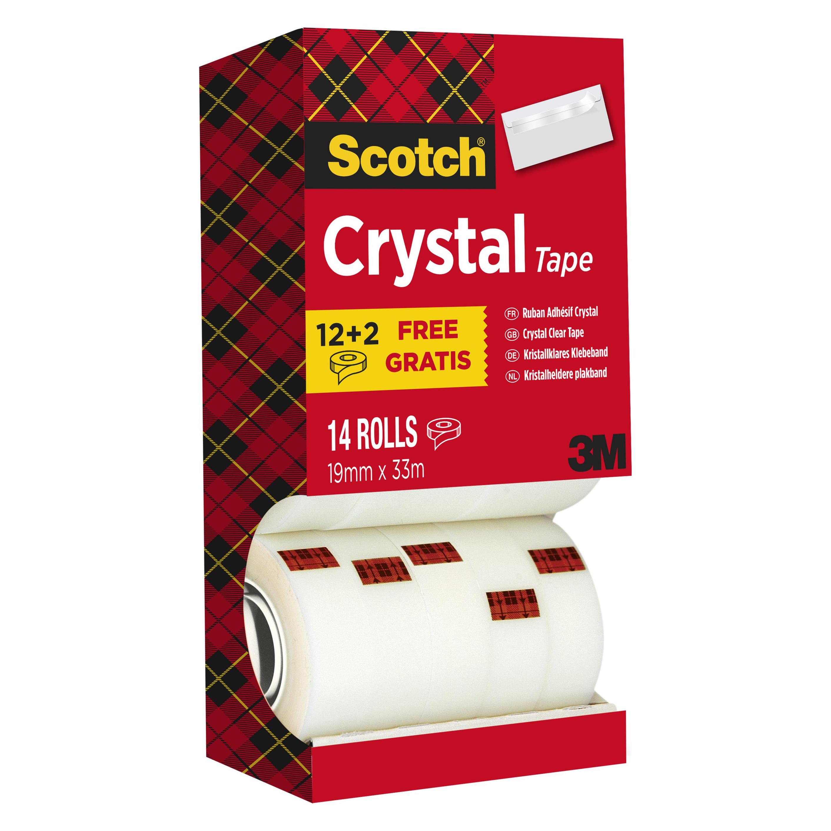 Scotch Crystal Klebeband Vorteilspack (19 mm) (6-1933R14)
