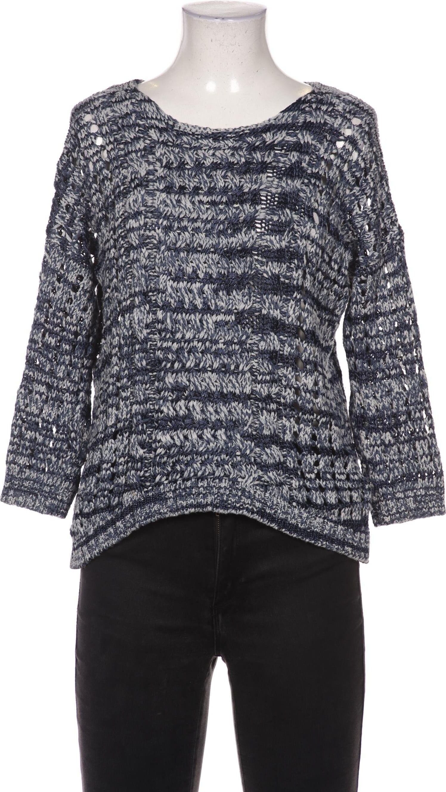 Sandro Damen Pullover, Blau, Gr. EU 38 (Sandro 2), Baumwolle / Viskose - Second Hand