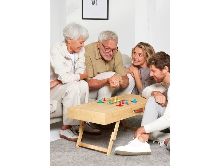 Spiel- und Puzzletisch für Puzzles mit bis zu 500 Teilen, Braun