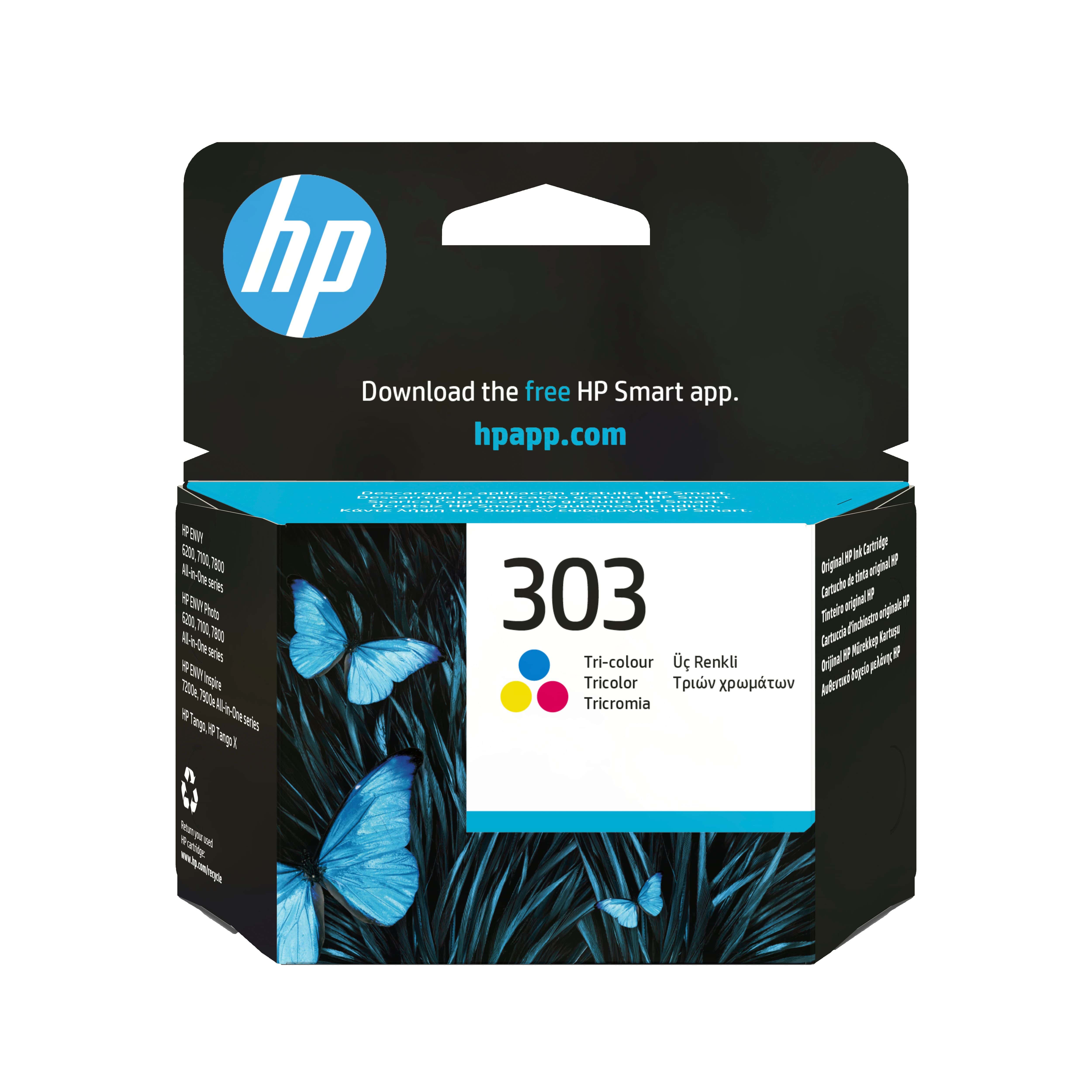 HP Nr.303 Druckerpatronen Cyan, Magenta, Gelb T6N01AE