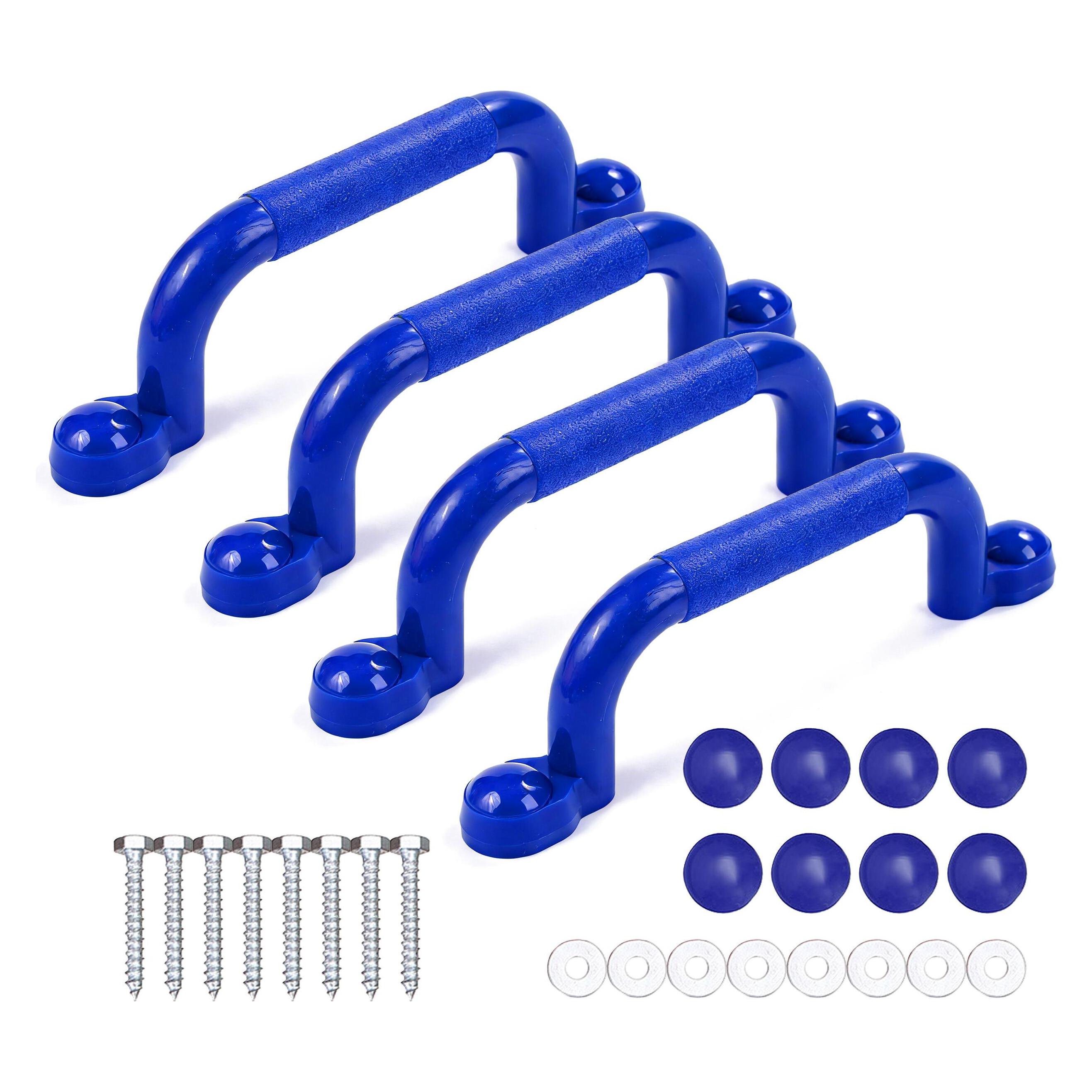 Relaxdays Klettergerüst-Griffe (Blau) (4052025821524)