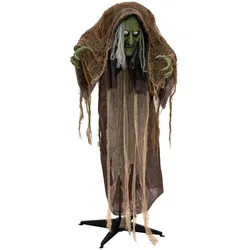 EUROPALMS Halloween Figur Hexe buckelig, animiert,