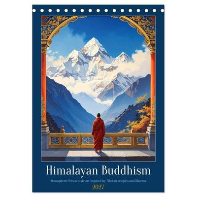 Himalayan Buddhism (Desk Calendar 2027 DIN A5 portrait), CALVENDO 12 Month DeskCalendar