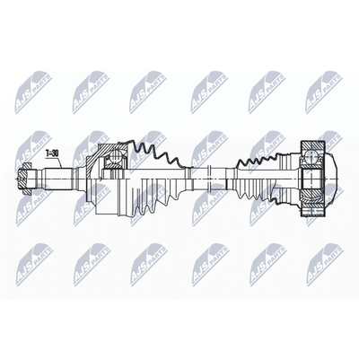 NTY Antriebswelle NPW-ME-164 Vorderachse für Mercedes